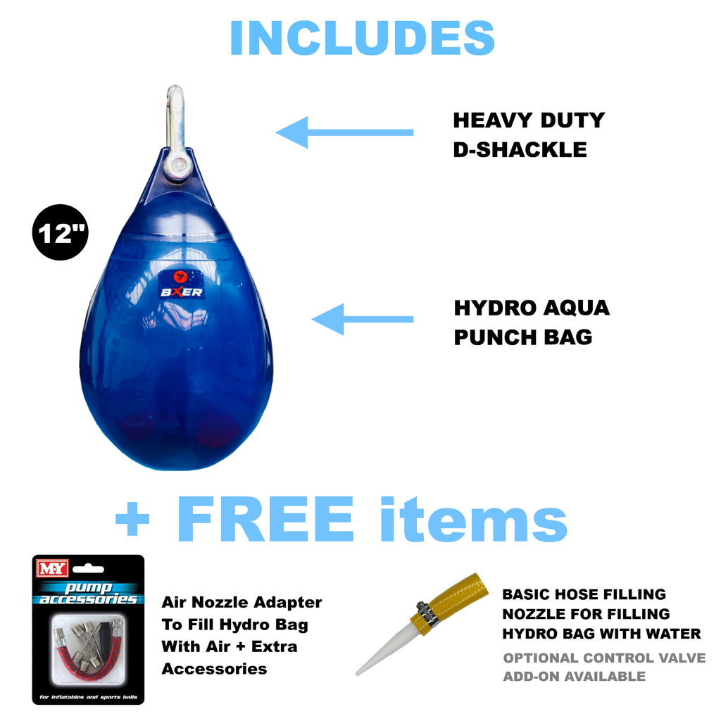 BXER 12" Hydro Slip (Aqua) Training Bag - Blue