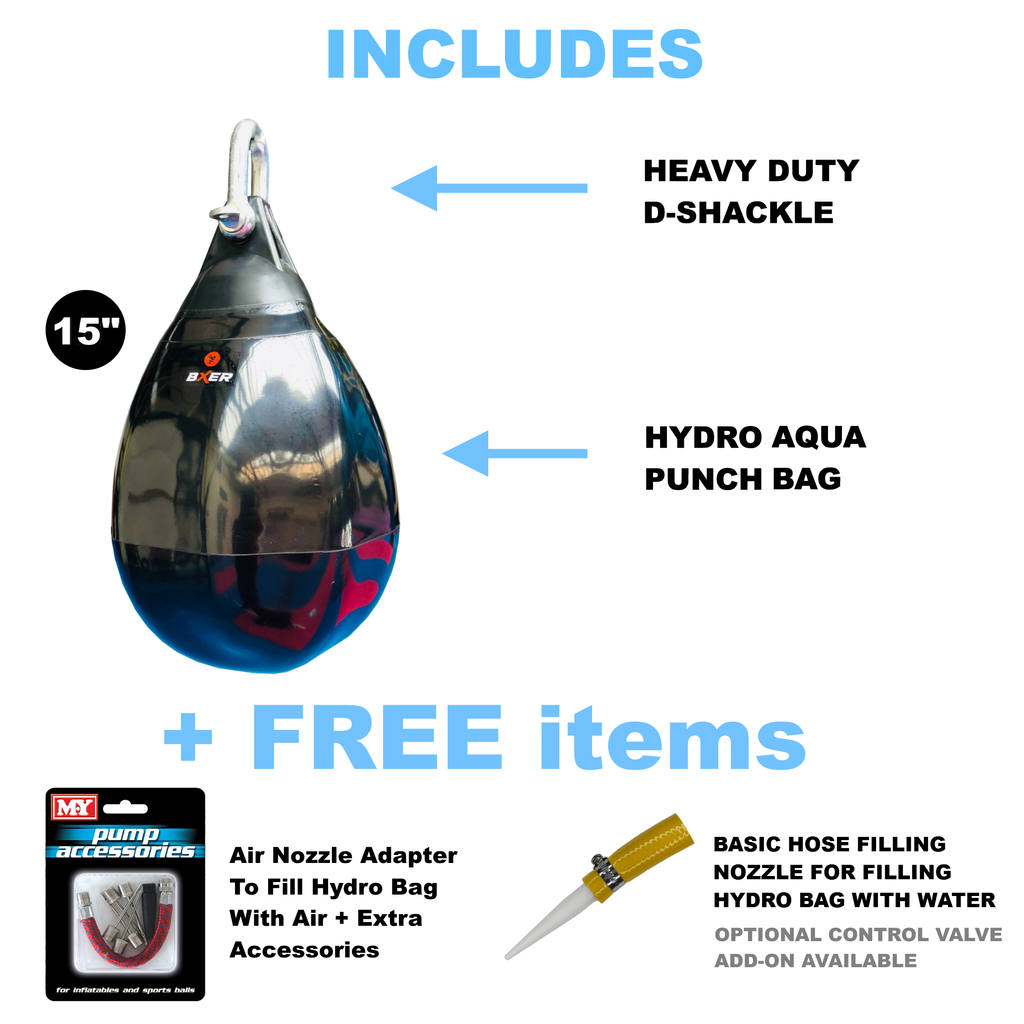 BXER 15" Hydro (Aqua) Training Bag - Black