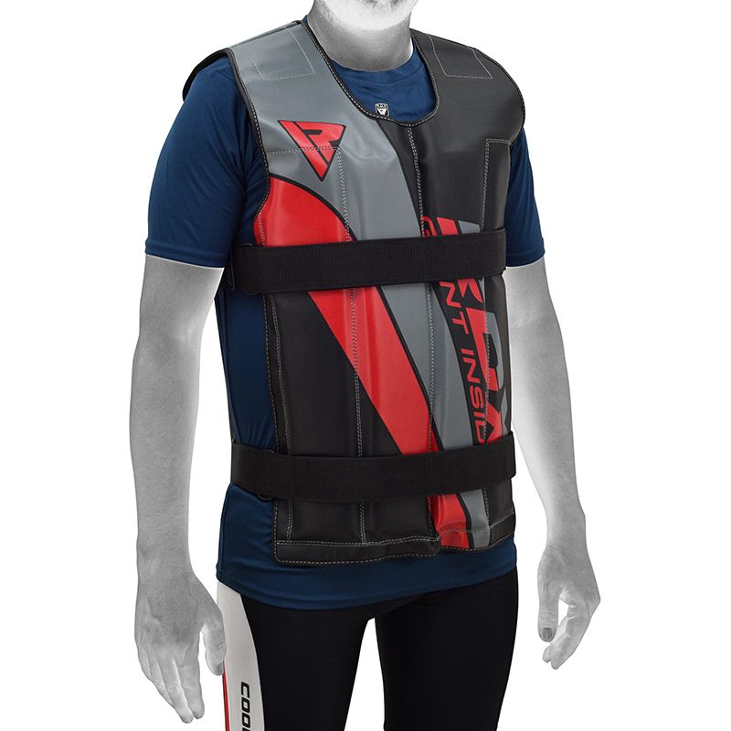 RDX R1 Adjustable 10KG - 18KG Red Weighted Vest